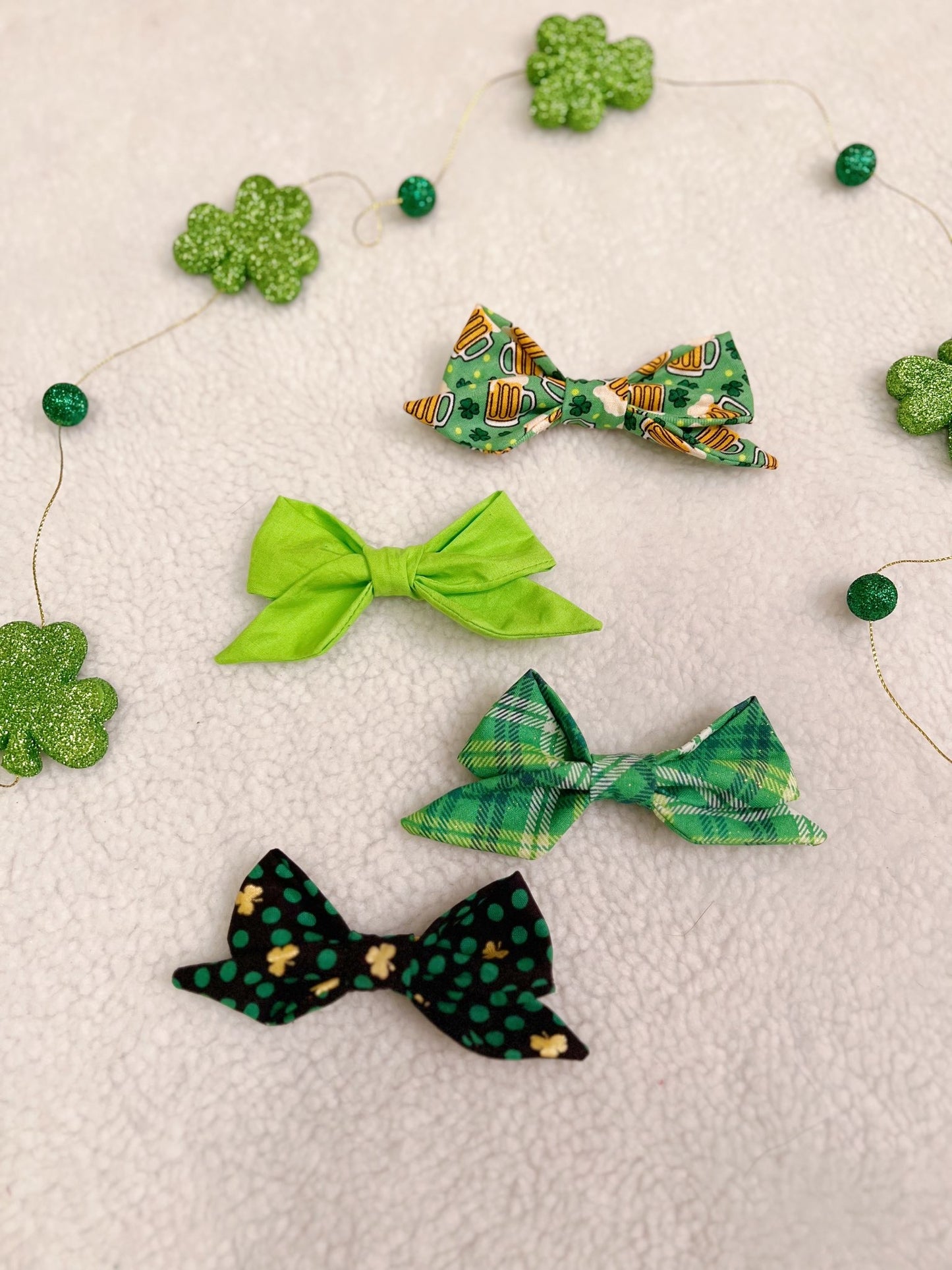 St Patrick’s Hair bows