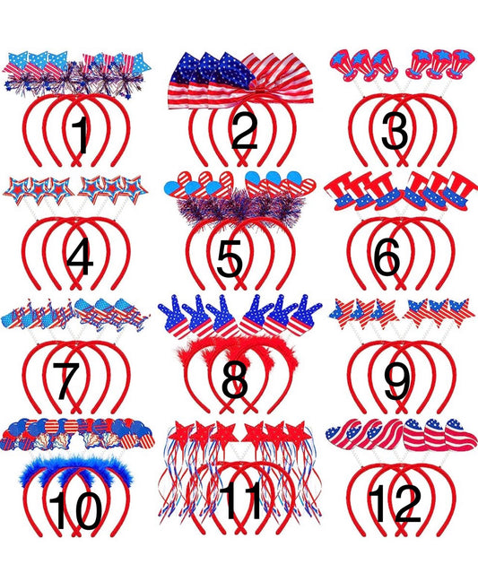 4th of July headbands